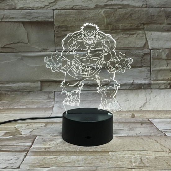 Zöld mutáns 3D led lámpa