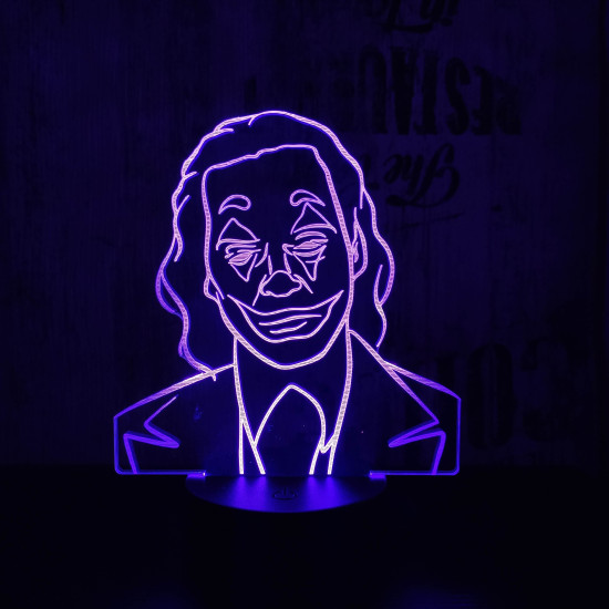 Joker 7 színű 3D led lámpa