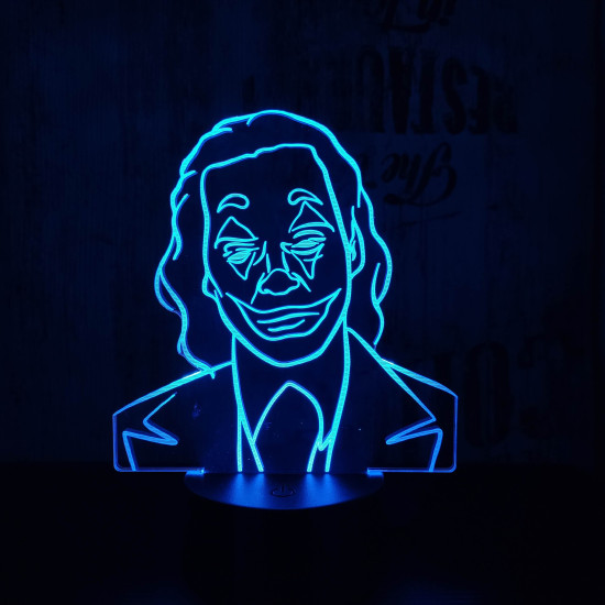 Joker 7 színű 3D led lámpa