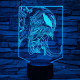 Venom 7 színű 3D led lámpa