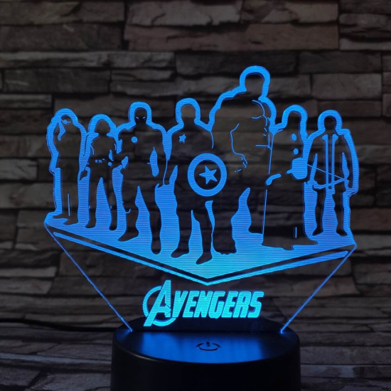 Csapat  3D led lámpa