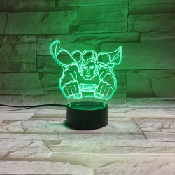 Szuper Ember 7 színű 3D led lámpa