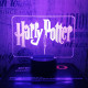 Harry Potter 7 színű 3D led lámpa