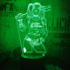 Harley Quinn  7 színű 3D led lámpa