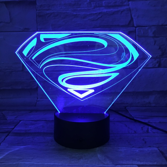 SMan 7 színű 3D led lámpa