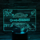 Game of Thrones logó 3D led lámpa