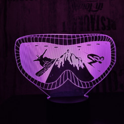 Sí szemüveg 7 színű 3D led lámpa