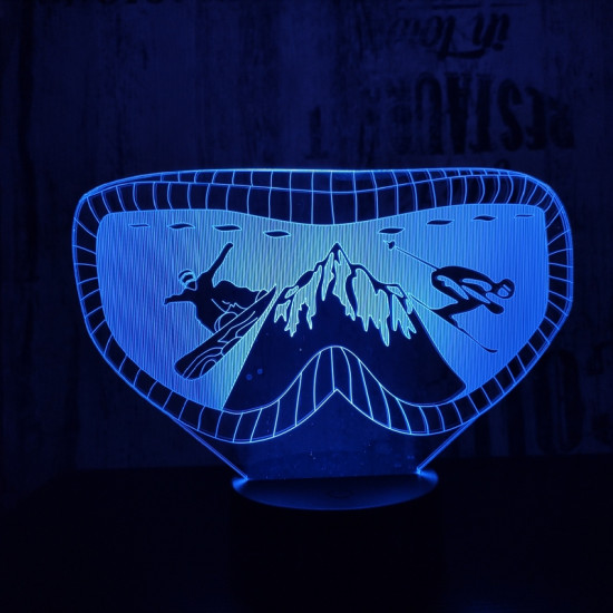 Sí szemüveg 7 színű 3D led lámpa