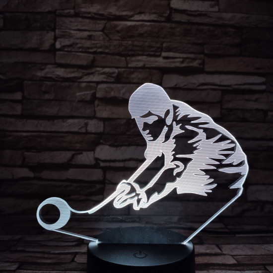 Biliárd 7 színű 3D led lámpa