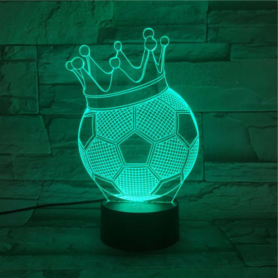 Focikirály 7 színű 3D led lámpa