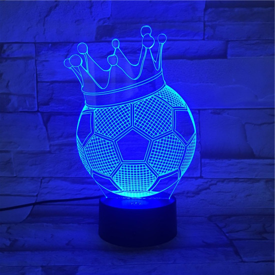 Focikirály 7 színű 3D led lámpa