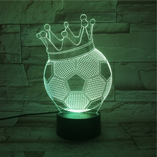 Focikirály 7 színű 3D led lámpa