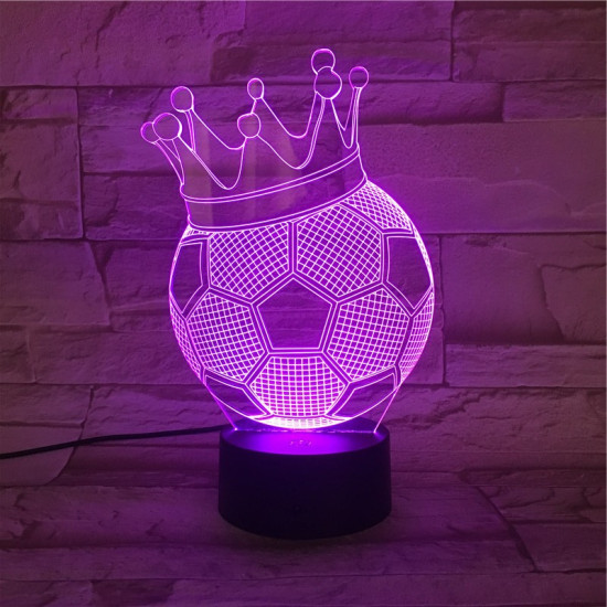 Focikirály 7 színű 3D led lámpa