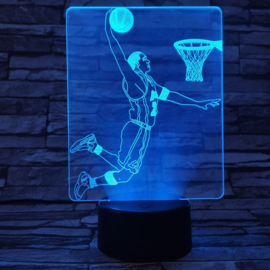 Kosaras 7 színű  3D led lámpa