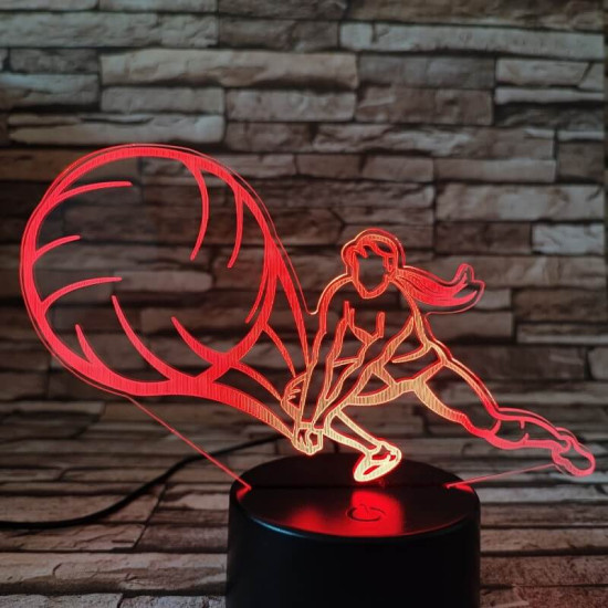 Röplabda játék 7 színű 3D led lámpa