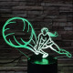 Röplabda játék 7 színű 3D led lámpa