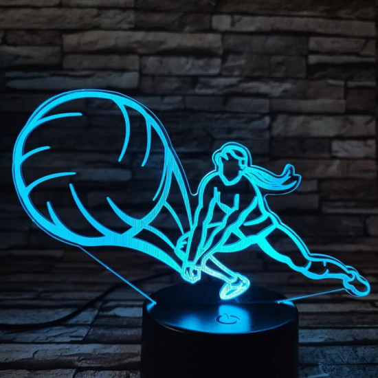 Röplabda játék 7 színű 3D led lámpa