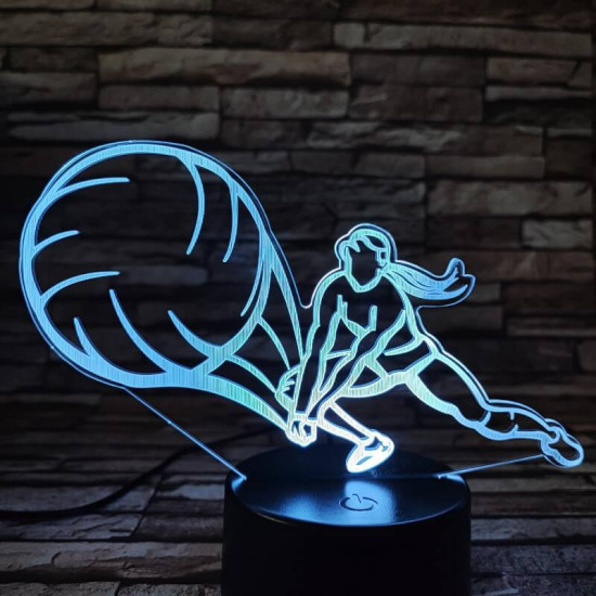 Röplabda játék 7 színű 3D led lámpa