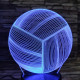 Röplabda 7 színű 3D led lámpa