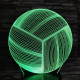 Röplabda 7 színű 3D led lámpa