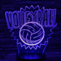 Röplabda 3D led lámpa