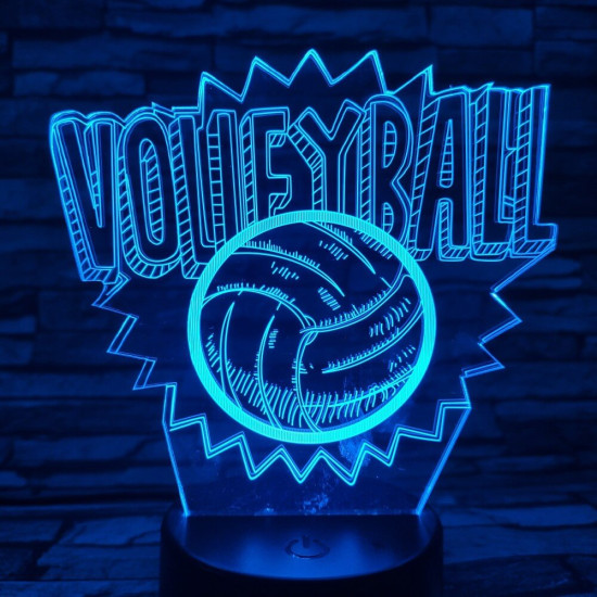 Röplabda 3D led lámpa