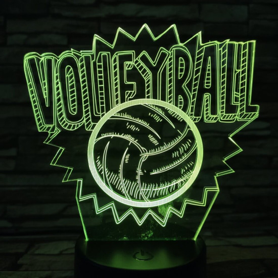 Röplabda 3D led lámpa