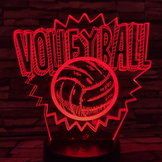 Röplabda 3D led lámpa