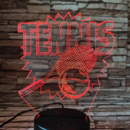 Tenisz játék 3D led lámpa