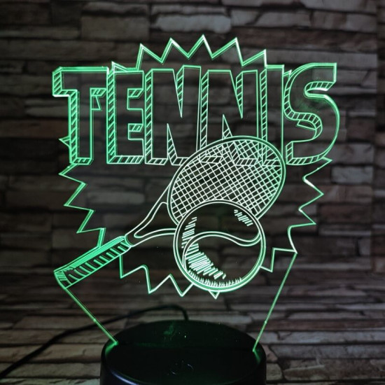 Tenisz játék 3D led lámpa