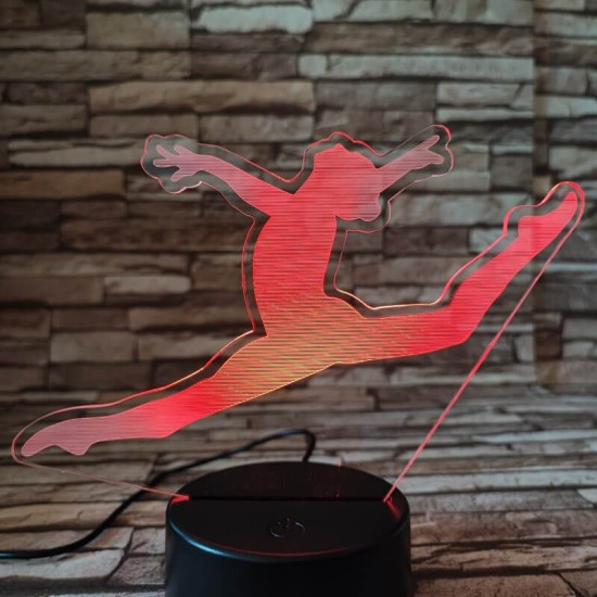 Női torna 7 színű 3D led lámpa