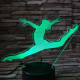 Női torna 7 színű 3D led lámpa