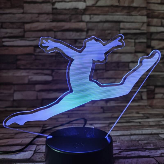 Női torna 7 színű 3D led lámpa