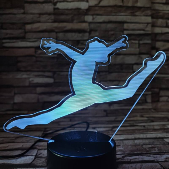 Női torna 7 színű 3D led lámpa