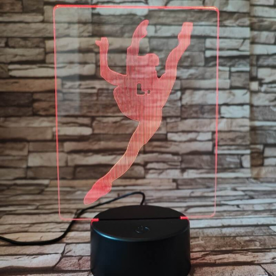 Tornász 7 színű 3D led lámpa