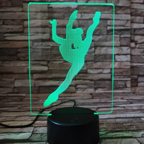 Tornász 7 színű 3D led lámpa