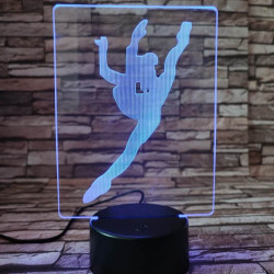 Tornász 7 színű 3D led lámpa