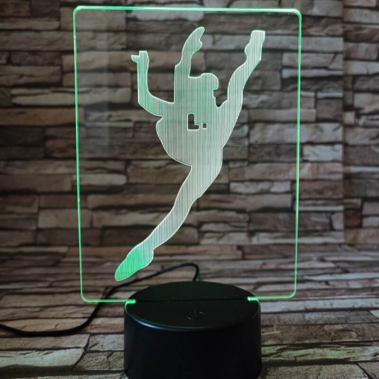 Tornász 7 színű 3D led lámpa