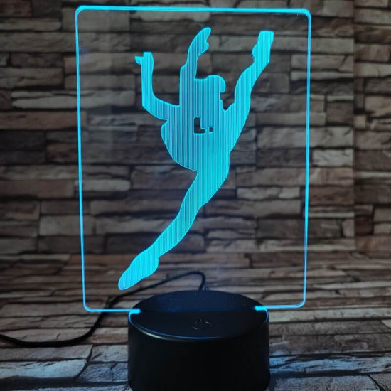 Tornász 7 színű 3D led lámpa