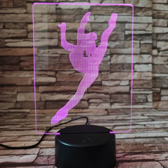 Tornász 7 színű 3D led lámpa