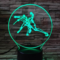 Kardozó-párbajtőr 7 színű  3D led lámpa