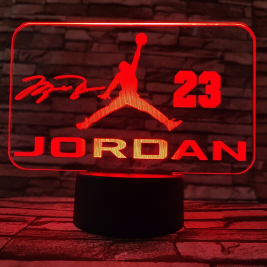 M. Jordan 7 színű  3D led lámpa
