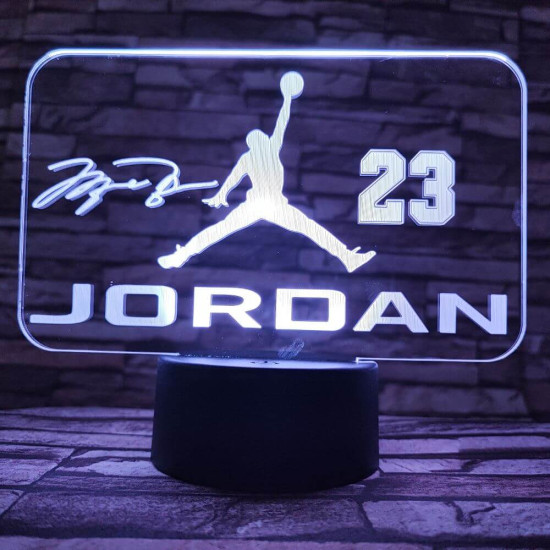 M. Jordan 7 színű  3D led lámpa