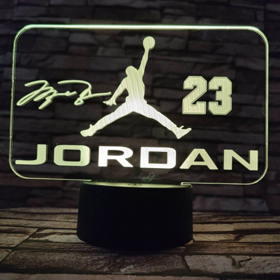 M. Jordan 7 színű  3D led lámpa