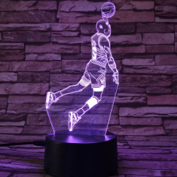 Kosaras  7 színű  3D led lámpa