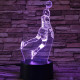 Kosaras  7 színű  3D led lámpa