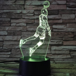 Kosaras  7 színű  3D led lámpa