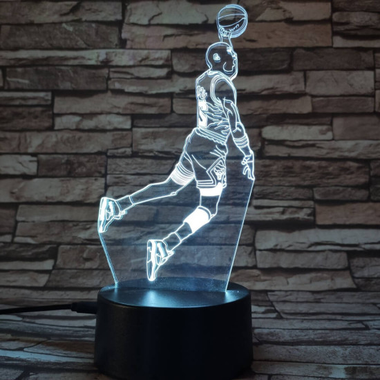 Kosaras  7 színű  3D led lámpa