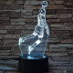 Kosaras  7 színű  3D led lámpa