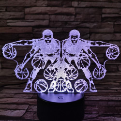 Kosárlabda vezetése  7 színű  3D led lámpa
